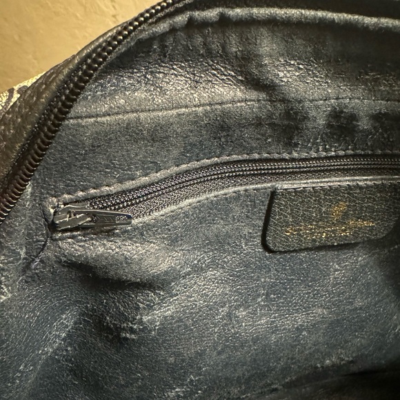 Vintage Gucci GG Supreme Sherry Line Navy Monogram Canvas Boston Bag - Picture 6 of 16